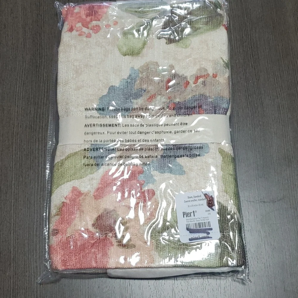 NWT Pier 1 Standard Floral Sham
